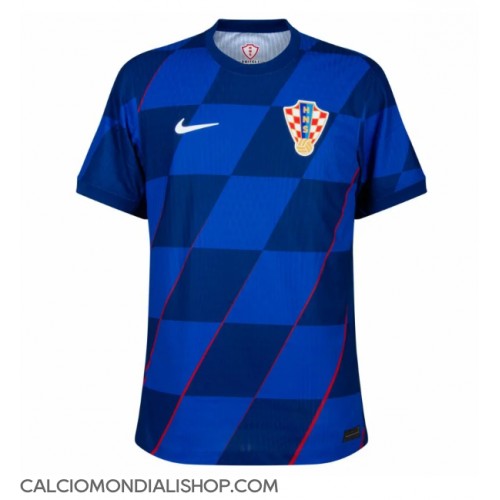 Maglie da calcio Croazia Seconda Maglia Europei 2024 Manica Corta